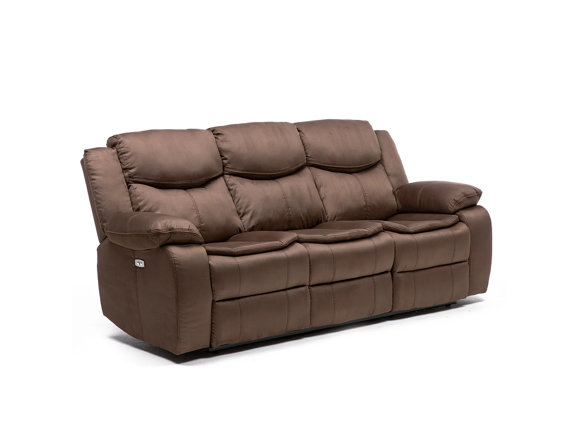 SILLÓN VYS SPA ELECTRABROWN 3 CUERPOS ACERO CAFE ELECTRA BROWN ELECTRICO + USB CELULAR 4