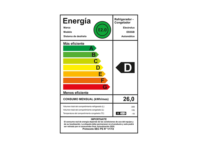 REFRIGERADOR SIDE BY SIDE ELECTROLUX 525 L NO FROST ES5GB 4