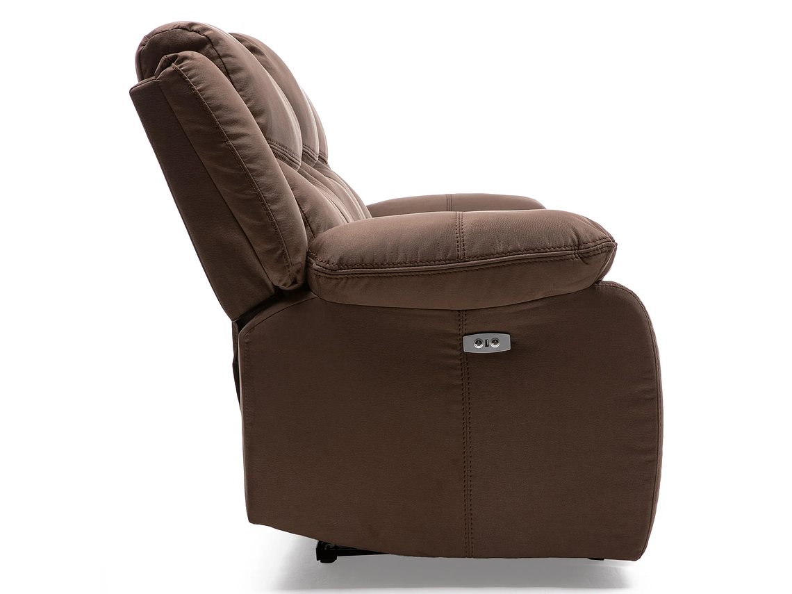 SILLÓN VYS SPA ELECTRABROWN 3 CUERPOS ACERO CAFE ELECTRA BROWN ELECTRICO + USB CELULAR 6