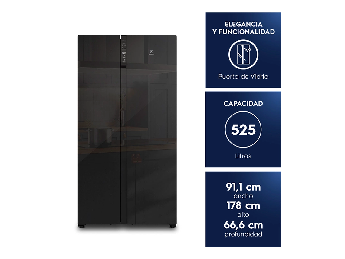 REFRIGERADOR SIDE BY SIDE ELECTROLUX 525 L NO FROST ES5GB 6