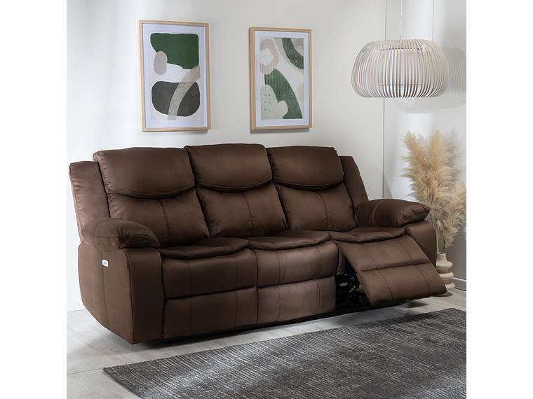 SILLÓN VYS SPA ELECTRABROWN 3 CUERPOS ACERO CAFE ELECTRA BROWN ELECTRICO + USB CELULAR 8