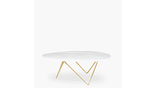 MESA DE CENTRO FORM DESIGN LOUIS RETRO MÁRMOL METAL