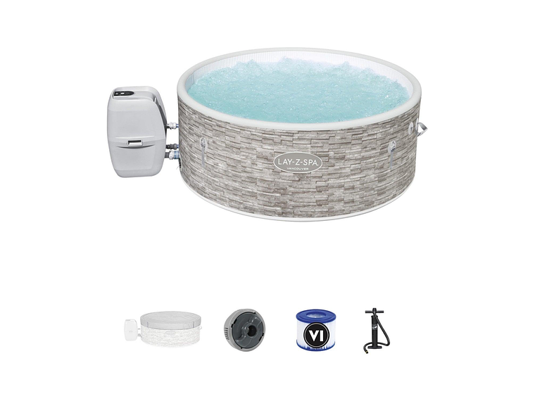 HOT TUB SPA JACUZZI INFLABLE VANCOUVER 5 PERSONAS BESTWAY 3
