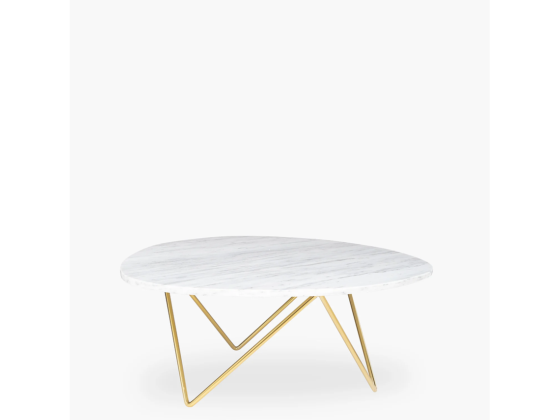 MESA DE CENTRO FORM DESIGN LOUIS RETRO MÁRMOL METAL 3