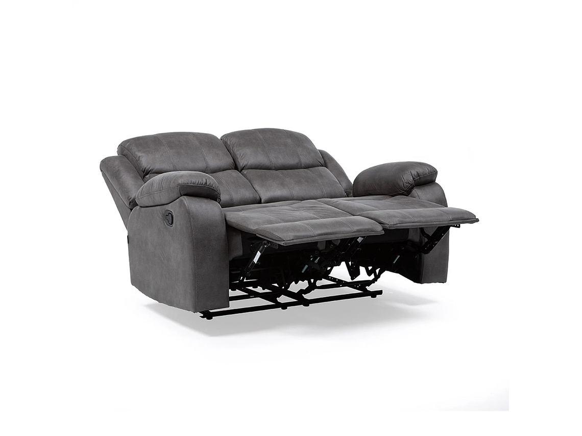SOFÁ VYS SPA 2 CUERPOS ACERO GRIS RECLINABLE ISABEL GREY 1