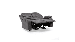 SOFÁ VYS SPA 2 CUERPOS ACERO GRIS RECLINABLE ISABEL GREY