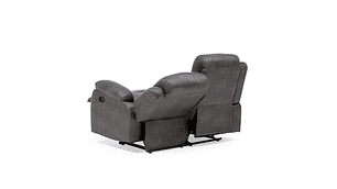 SOFÁ VYS SPA 2 CUERPOS ACERO GRIS RECLINABLE ISABEL GREY