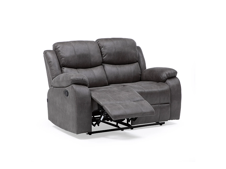SOFÁ VYS SPA 2 CUERPOS ACERO GRIS RECLINABLE ISABEL GREY 3