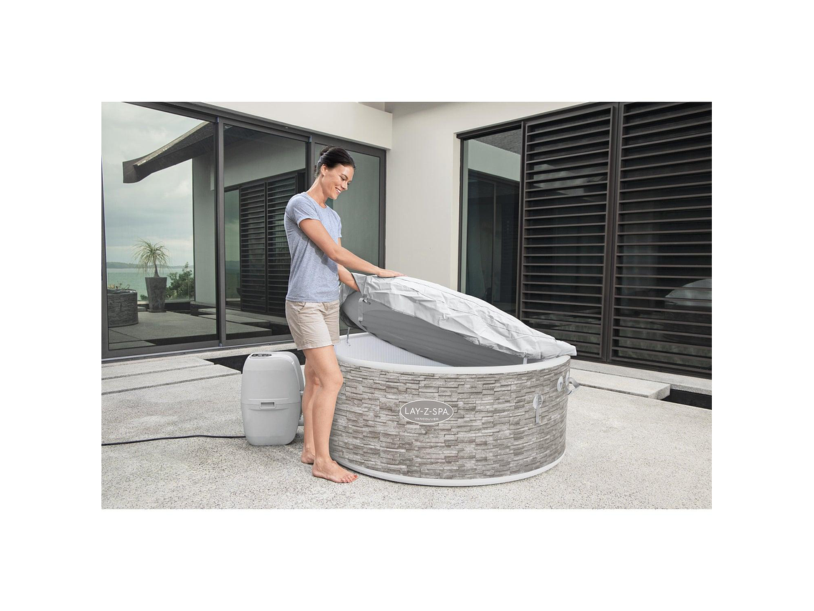 HOT TUB SPA JACUZZI INFLABLE VANCOUVER 5 PERSONAS BESTWAY 7