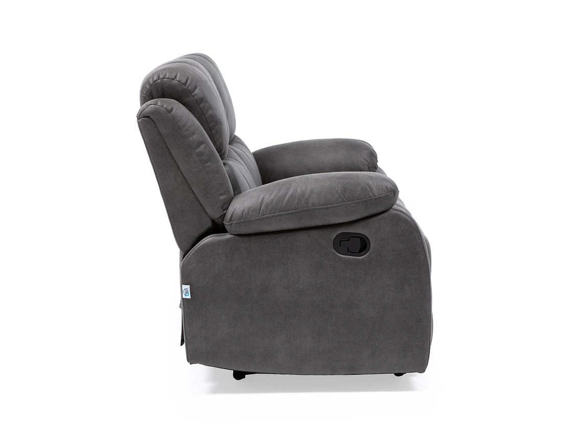 SOFÁ VYS SPA 2 CUERPOS ACERO GRIS RECLINABLE ISABEL GREY 4