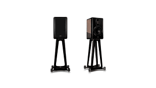 PARLANTE BOOKSHELF QUAD REVELA 1 CON PEDESTAL REVELA STAND