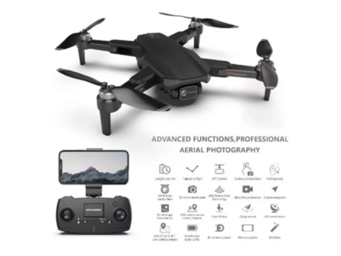 DRONE F188 CÁMARA 6K GPS ALCANCE 1KM + 2 BATERÍAS 3