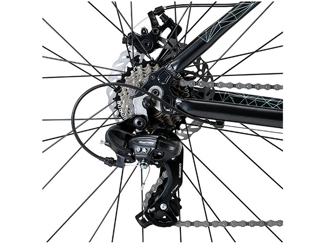 BICICLETA MTB OXFORD VENUS 1 TALLA M NEGRO/CORAL ARO 29 4