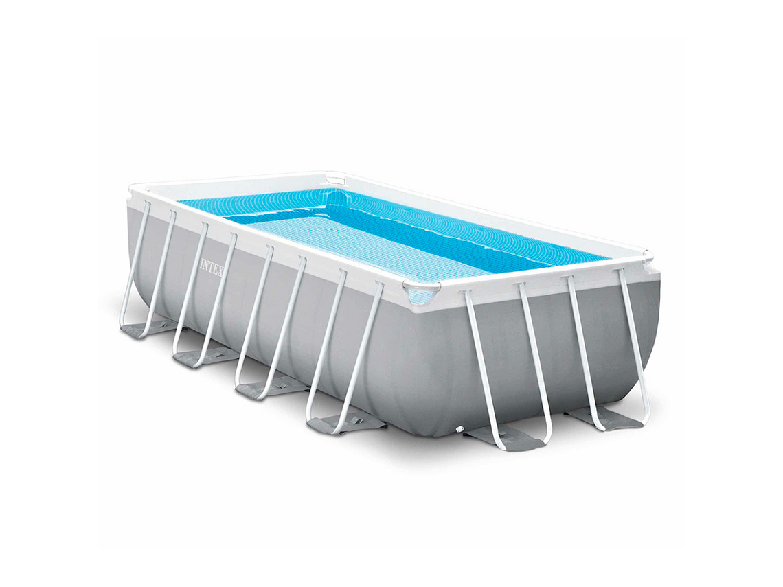 PISCINA ESTRUCTURAL INTEX PRISMA FRAME SET 400X200X122 CM + BOMBA + ESCALERA 1