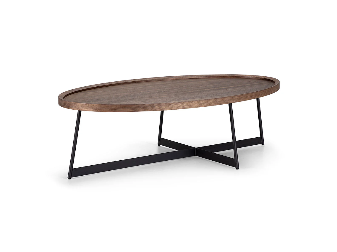 MESA DE CENTRO ROSEN LIBERTY 120 X 70 CM NOGAL 3