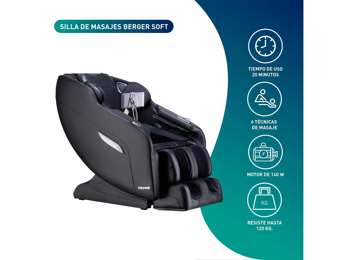 SILLÓN DE MASAJE SOFT RELAX TOTAL MAXCARE 3