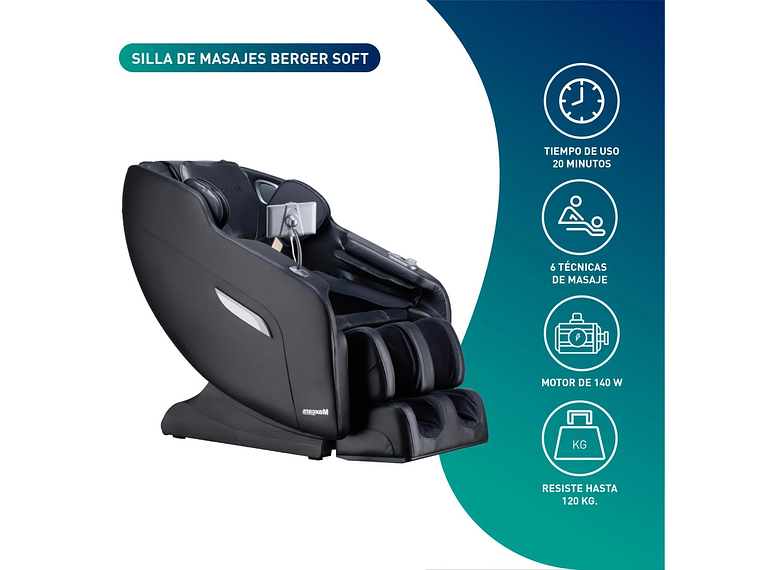 SILLÓN DE MASAJE SOFT RELAX TOTAL MAXCARE 3
