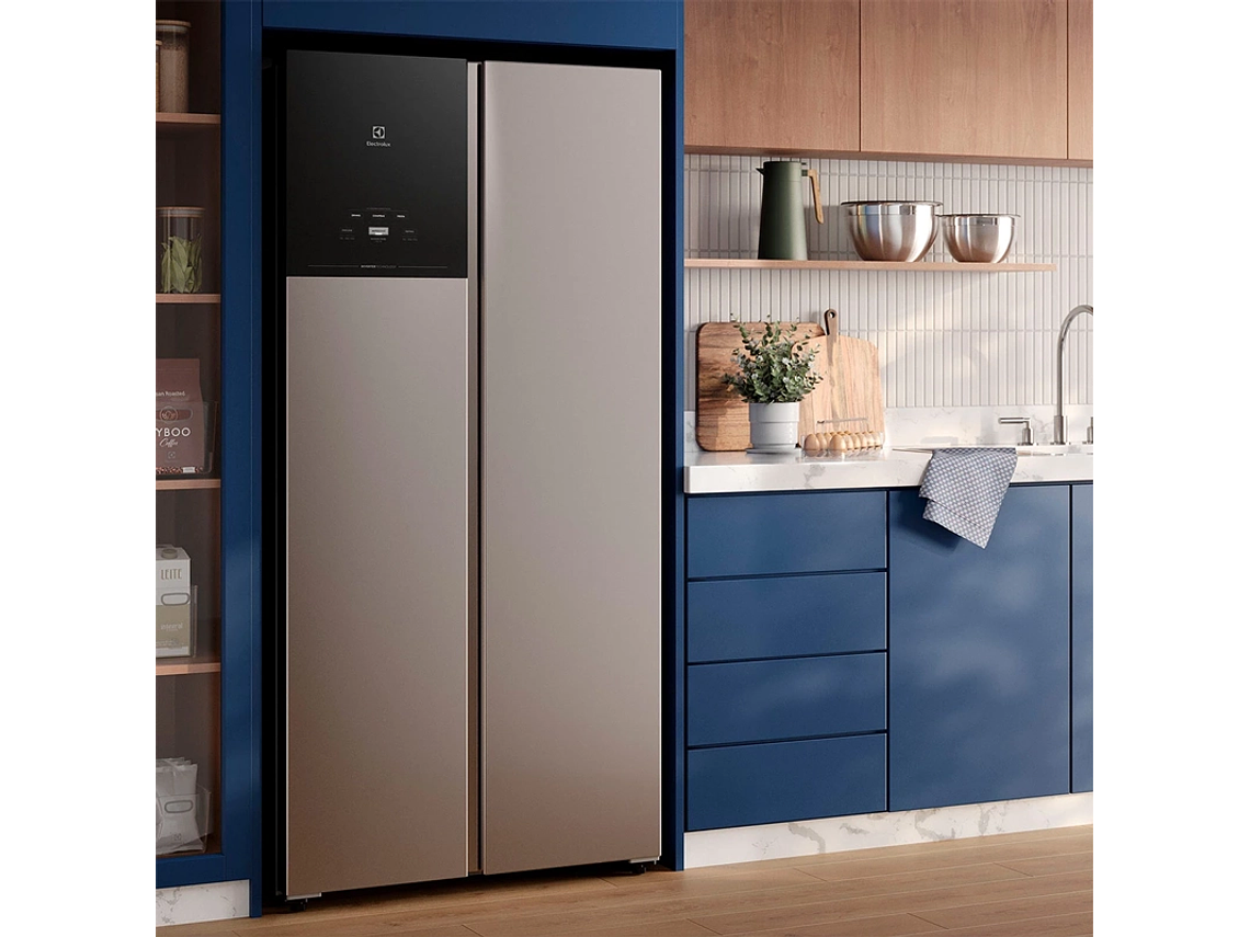 REFRIGERADOR SIDE BY SIDE ELECTROLUX ES50S 530 L NO FROST PLATA 8