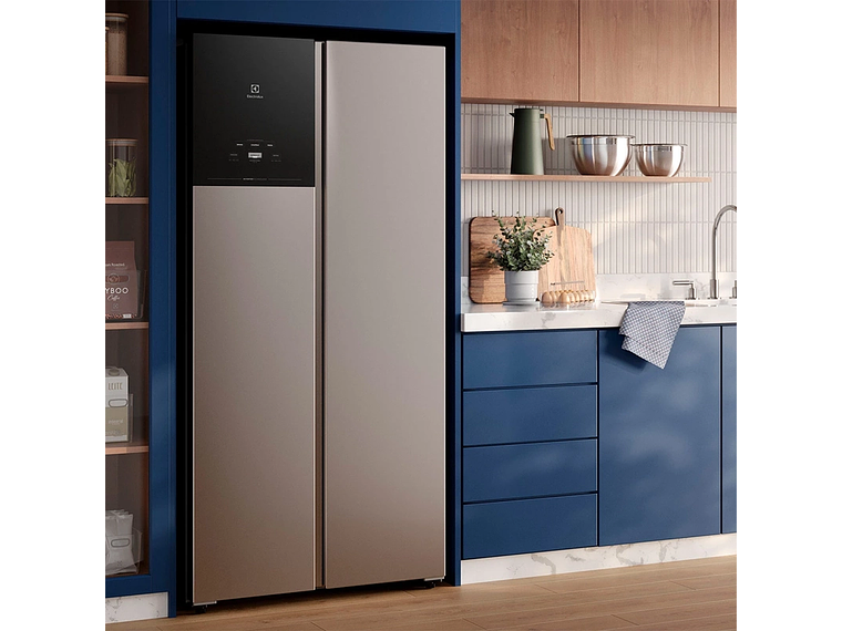 REFRIGERADOR SIDE BY SIDE ELECTROLUX ES50S 530 L NO FROST PLATA 8