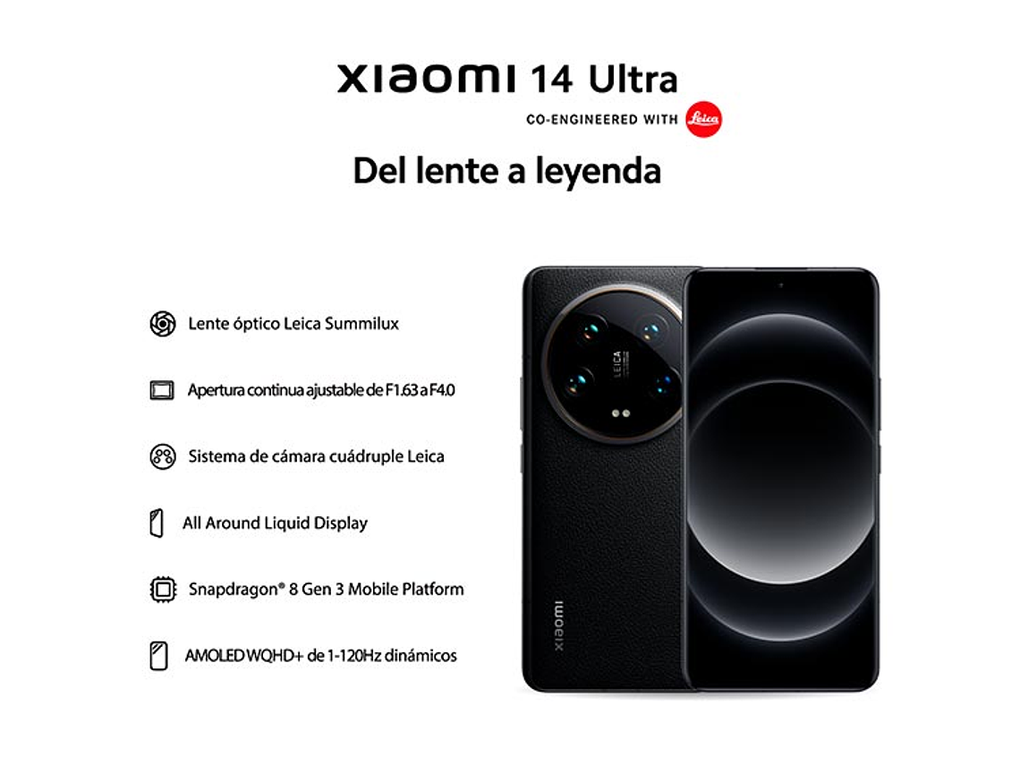 CELULAR XIAOMI 14 5G ULTRA 512 GB 16 GB RAM 32MP 6.7