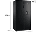 REFRIGERADOR FENSA 525L NO FROST SIDE BY SIDE SFX530B NEGRO - Miniatura 2