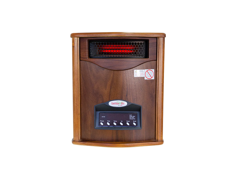 ESTUFA INFRARROJA MADERA UV 70 M² BETTERLIFE BLIR1500UVWTW 2