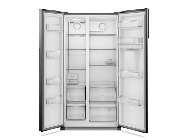 REFRIGERADOR FENSA 525L NO FROST SIDE BY SIDE SFX530B NEGRO 5