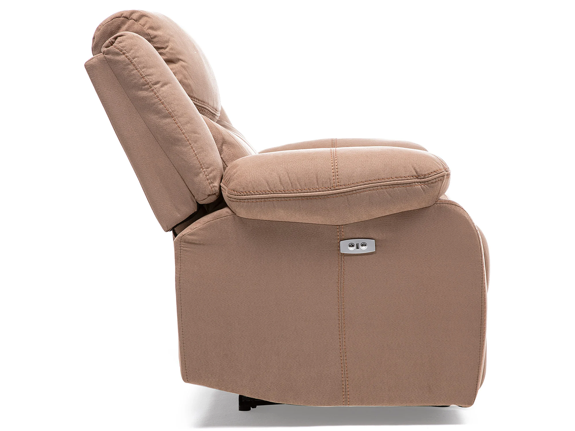 BERGER VYS SPA LUXORECLINE 1 CUERPO ACERO ARENA ELECTRICO + CARGA USB CELULAR MOCHA 6