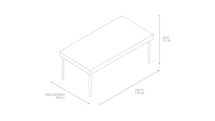 MESA DE COMEDOR CLAVIJO DESIGN CAMPESTRE