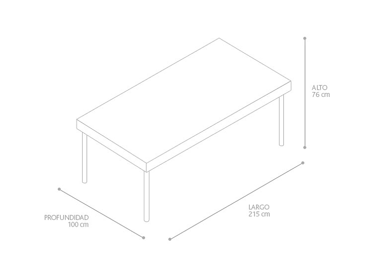 MESA DE COMEDOR CLAVIJO DESIGN CAMPESTRE 2