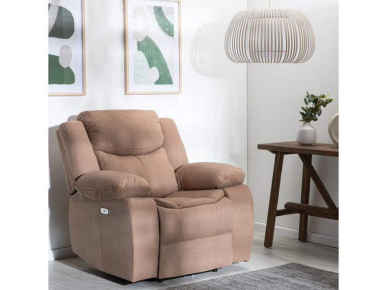 BERGER VYS SPA LUXORECLINE 1 CUERPO ACERO ARENA ELECTRICO + CARGA USB CELULAR MOCHA 9