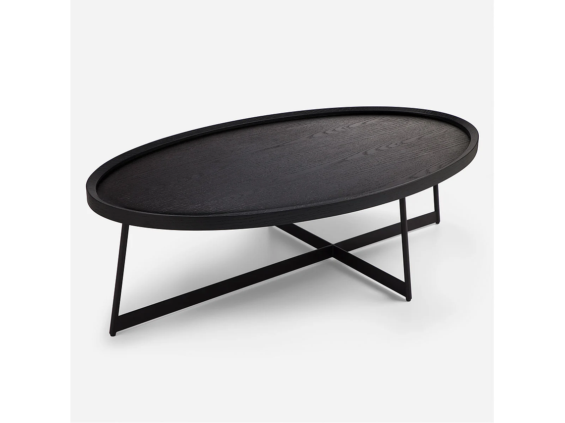 MESA CENTRO ROSEN LIBERTY 120X70 CM NEGRO MADERA 5