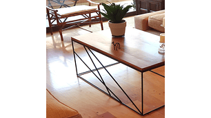 MESA CENTRO ILOFT ROBLE BARLETTA L 120X70 ACERO