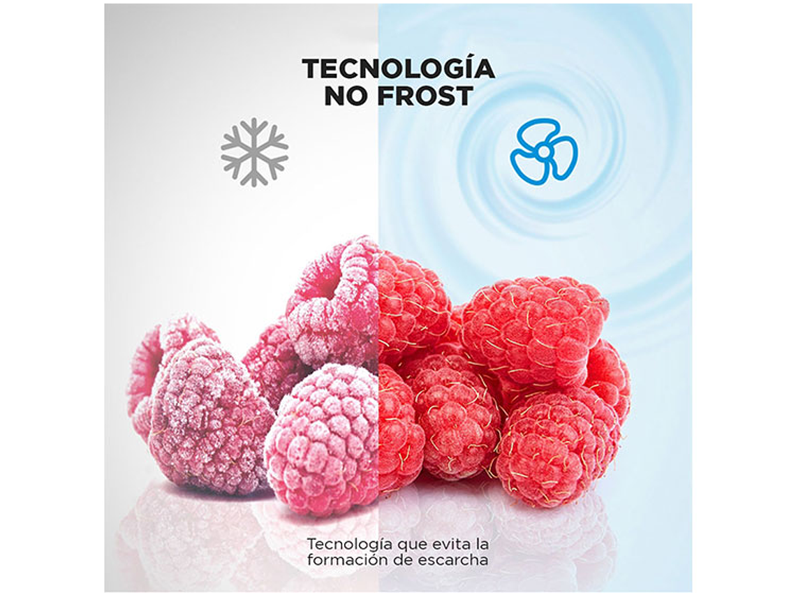 REFRIGERADOR SIDE BY SIDE MIDEA MDRS619FGE46 432L NO FROST PLATA 5