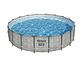 PISCINA BESTWAY REDONDA STEELPRO MAX GRIS PIEDRA 5.49MX1.22M - Miniatura 1