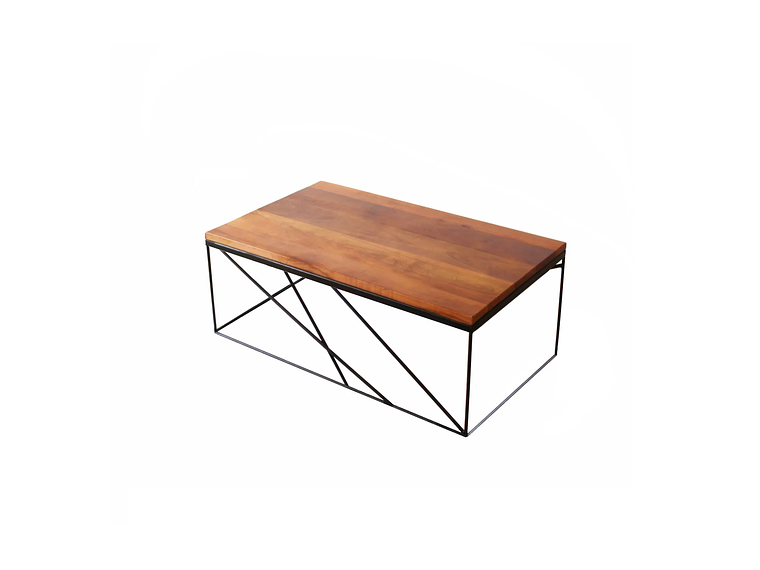 MESA CENTRO ILOFT ROBLE BARLETTA L 120X70 ACERO 3