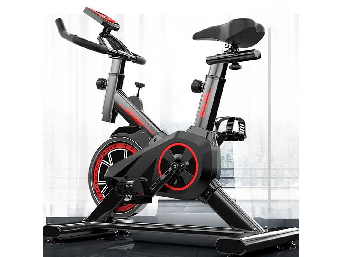 BICICLETA SPINNING MUNDO ONLINE LIFE-1226 PRO SPORT 6 KG RESISTENCIA AJUSTABLE 7