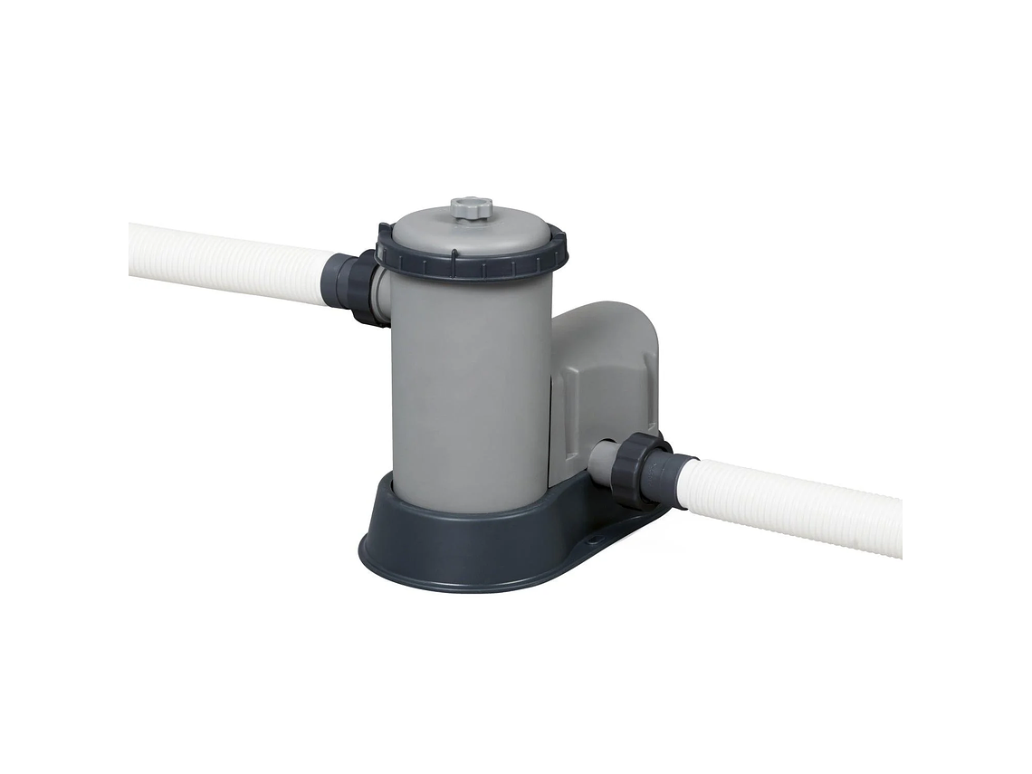 PISCINA BESTWAY REDONDA STEELPRO MAX GRIS PIEDRA 5.49MX1.22M 6