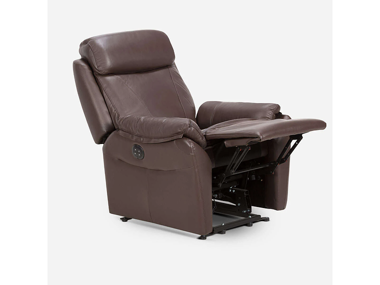 BERGERE ROSEN KLIMT CUERO CAFÉ ELÉCTRICO CON ALZADOR 1