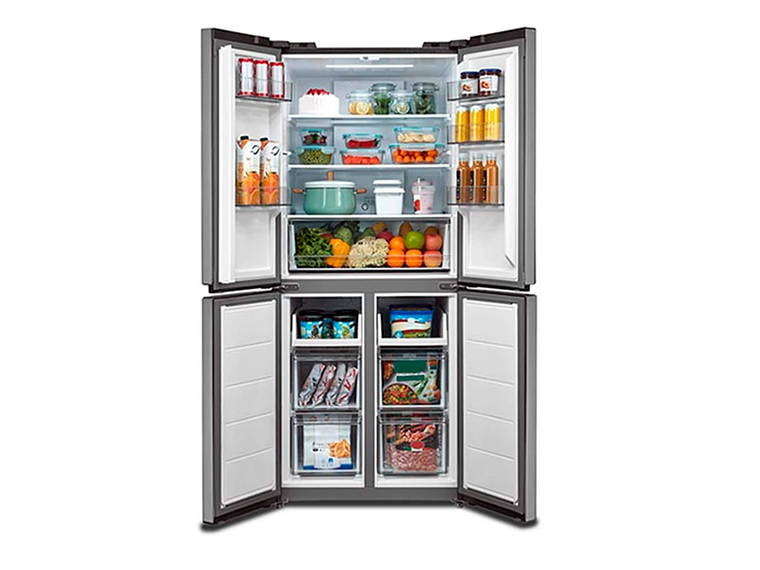 REFRIGERADOR SIDE BY SIDE MIDEA MDRM554MTE50 NO FROST 396L PLATA 6