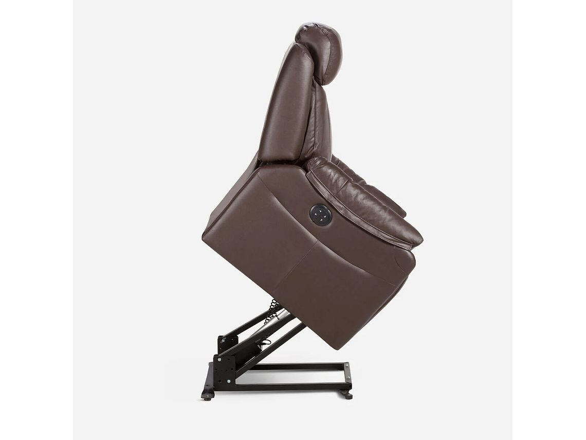 BERGERE ROSEN KLIMT CUERO CAFÉ ELÉCTRICO CON ALZADOR 3