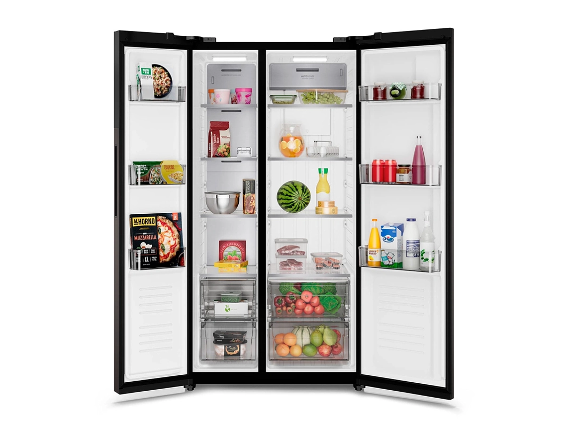 REFRIGERADOR SIDE BY SIDE ELECTROLUX ES50B 530 L NO FROST NEGRO 5