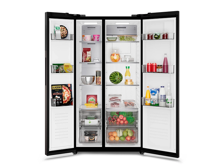 REFRIGERADOR SIDE BY SIDE ELECTROLUX ES50B 530 L NO FROST NEGRO 5
