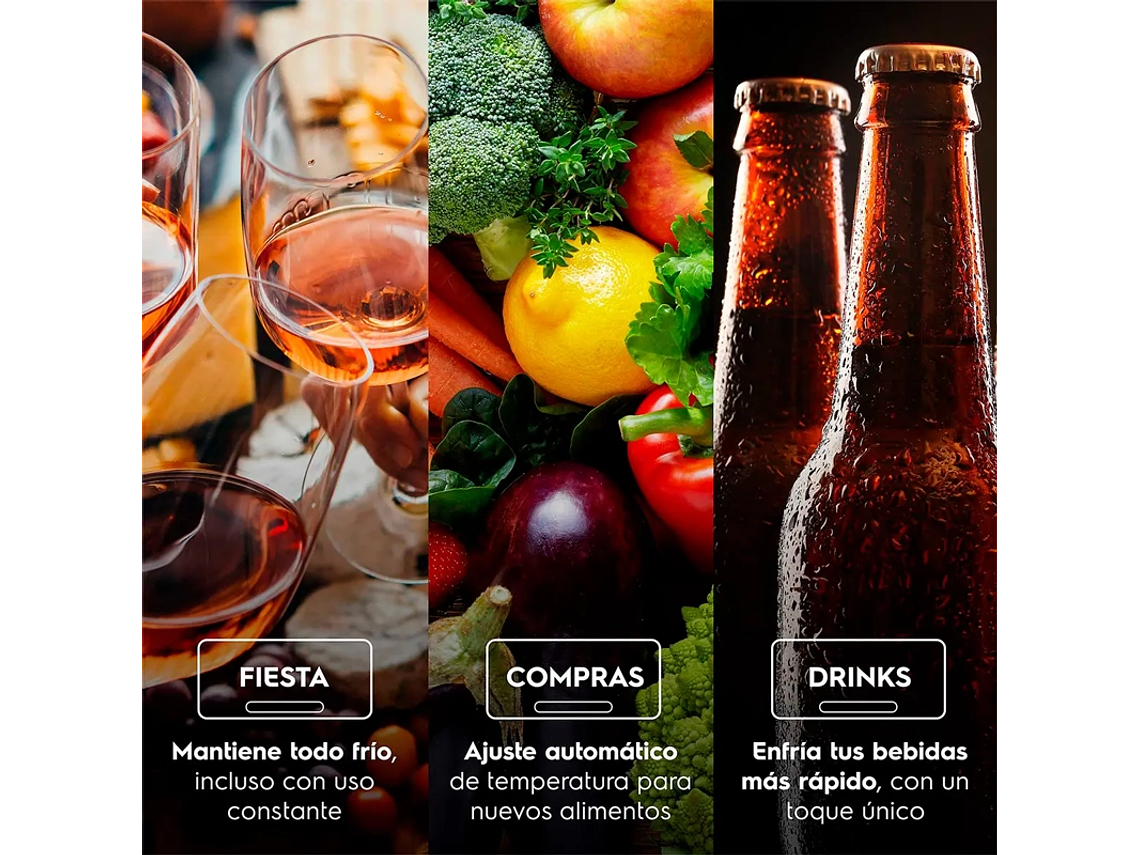 REFRIGERADOR SIDE BY SIDE ELECTROLUX ES50B 530 L NO FROST NEGRO 7