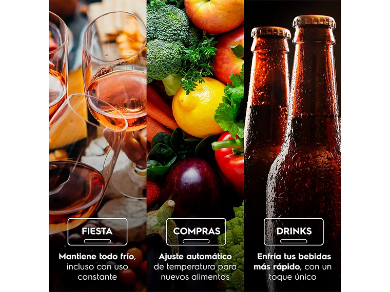 REFRIGERADOR SIDE BY SIDE ELECTROLUX ES50B 530 L NO FROST NEGRO 7