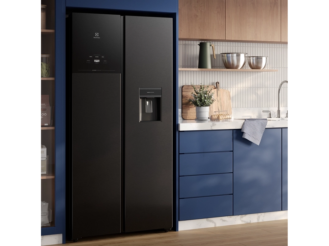 REFRIGERADOR 436L NO FROST SIDE BY SIDE INVERTER ES40WB BLACK 6
