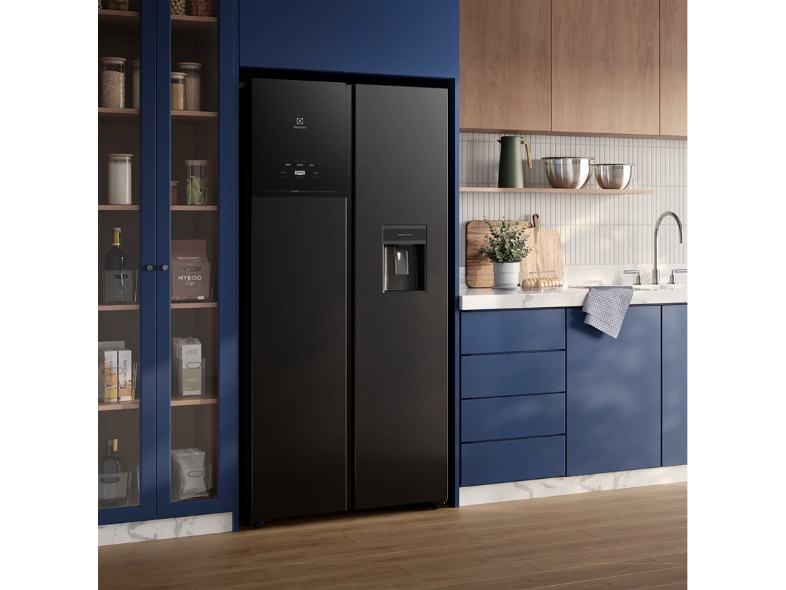REFRIGERADOR 436L NO FROST SIDE BY SIDE INVERTER ES40WB BLACK 7