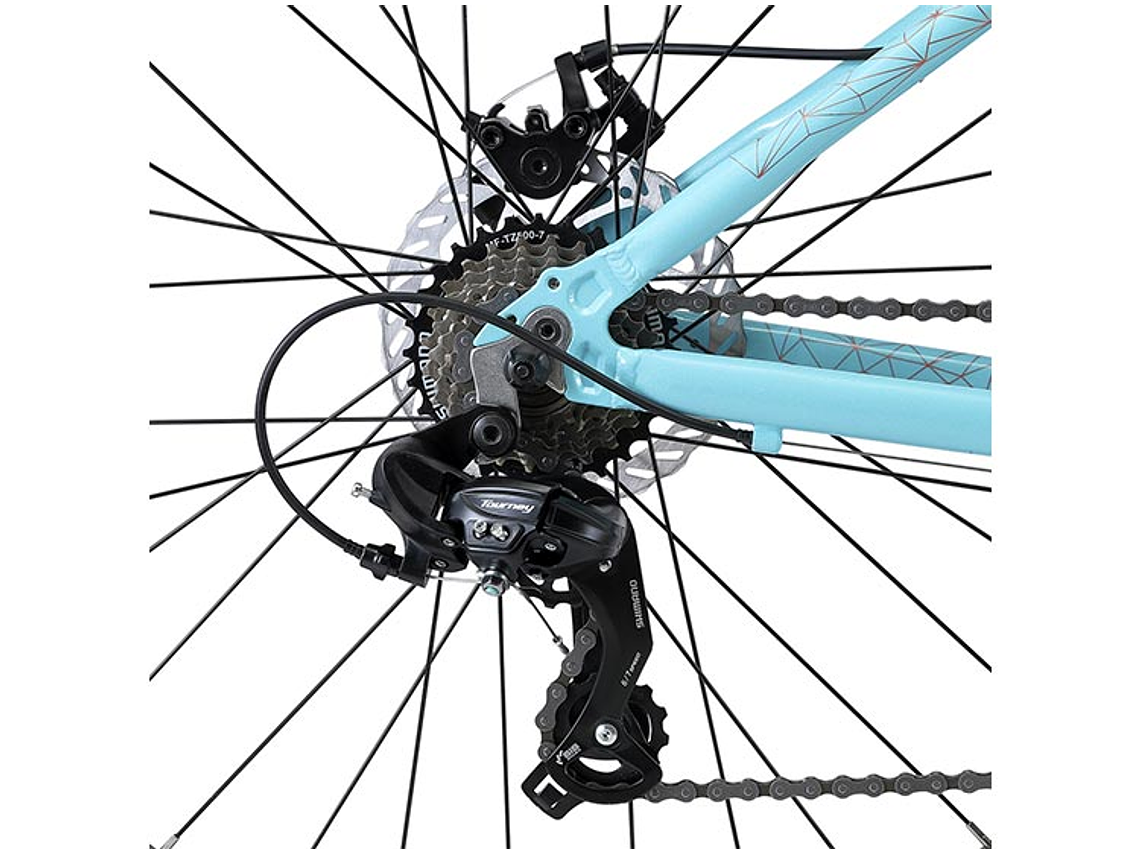 BICICLETA MTB OXFORD VENUS 1 ARO 27.5 VERDE 4