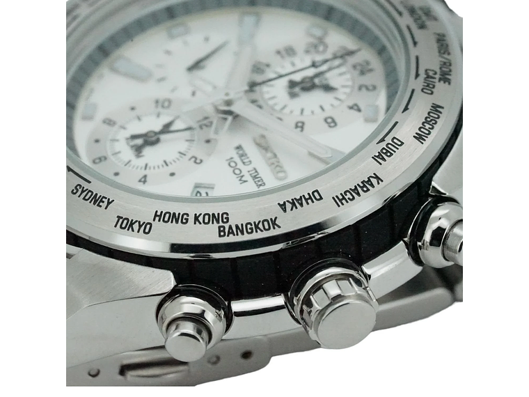 RELOJ DE PULSERA SEIKO SPL029P1 HOMBRE CRITERIA WORLDTIMER 3