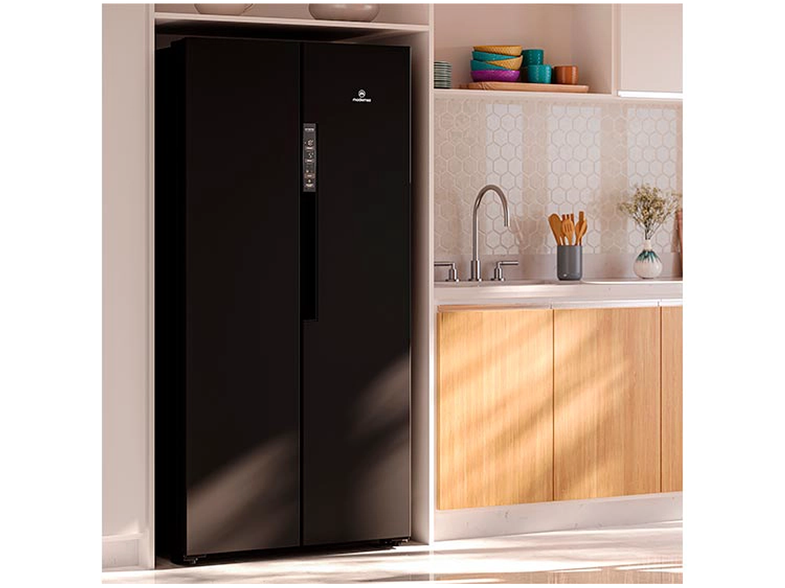 REFRIGERADOR SIDE BY SIDE MADEMSA MAS430B 426L NO FROST GRAFITO 6
